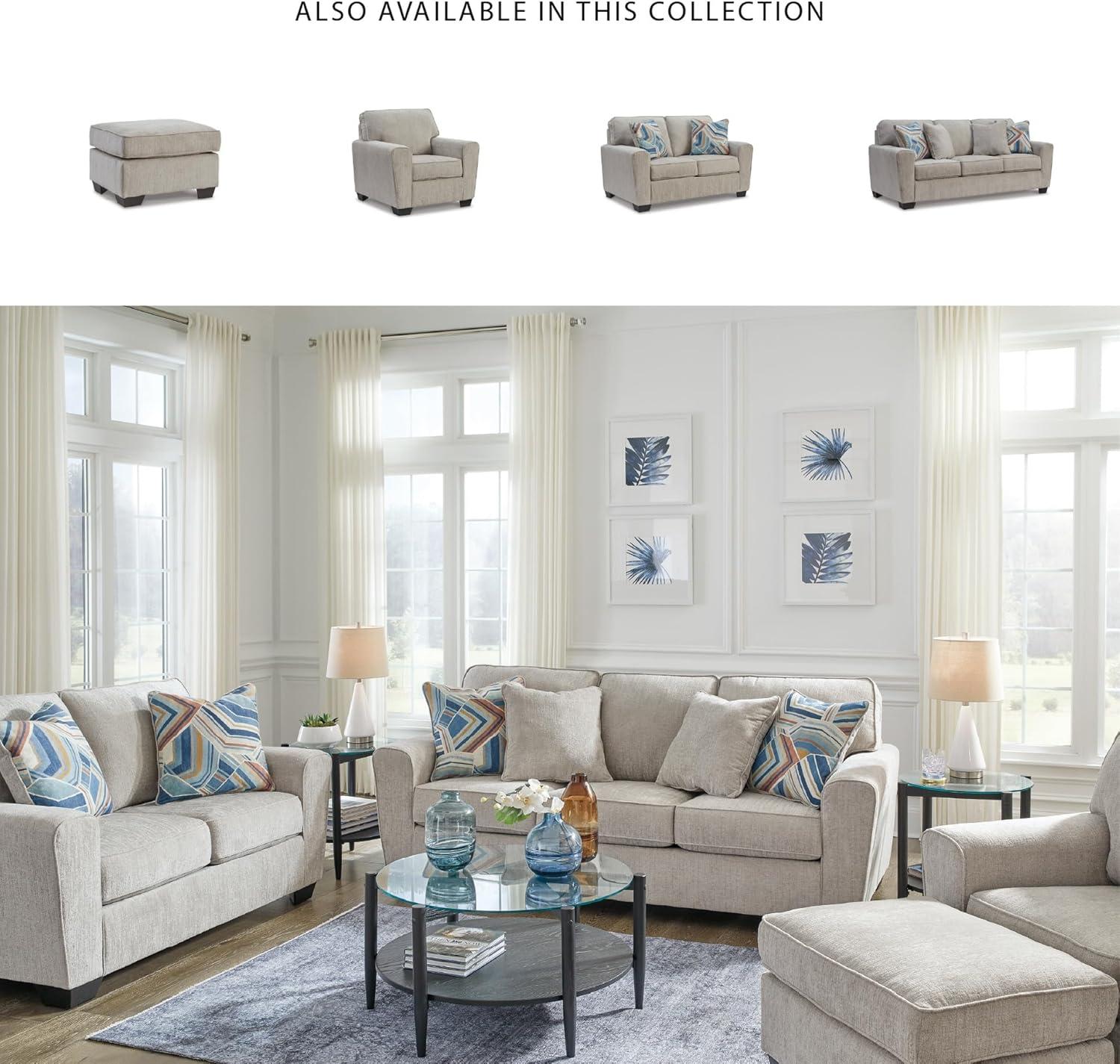 imageSignature Design by Ashley Cashton Contemporary Anti Sag Chair with Loose Seat Cushion Beige