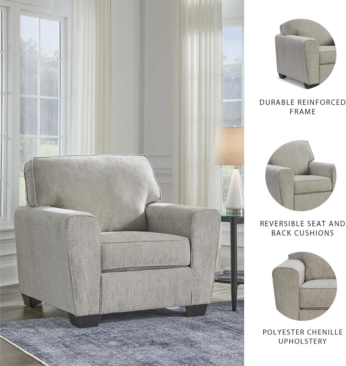 imageSignature Design by Ashley Cashton Contemporary Anti Sag Chair with Loose Seat Cushion Beige