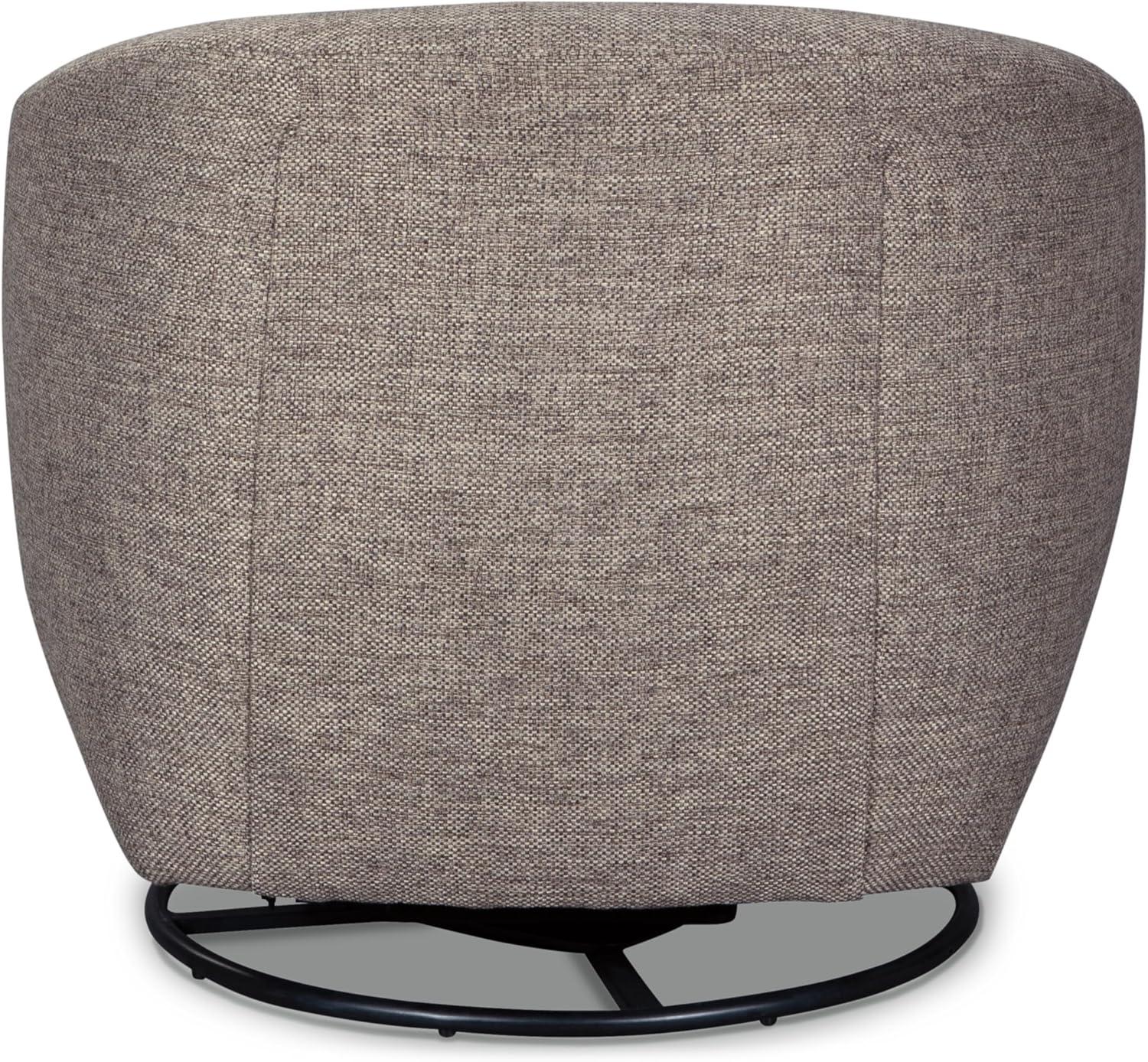 imageSignature Design by Ashley Upshur Swivel Glider Accent Chair Taupe