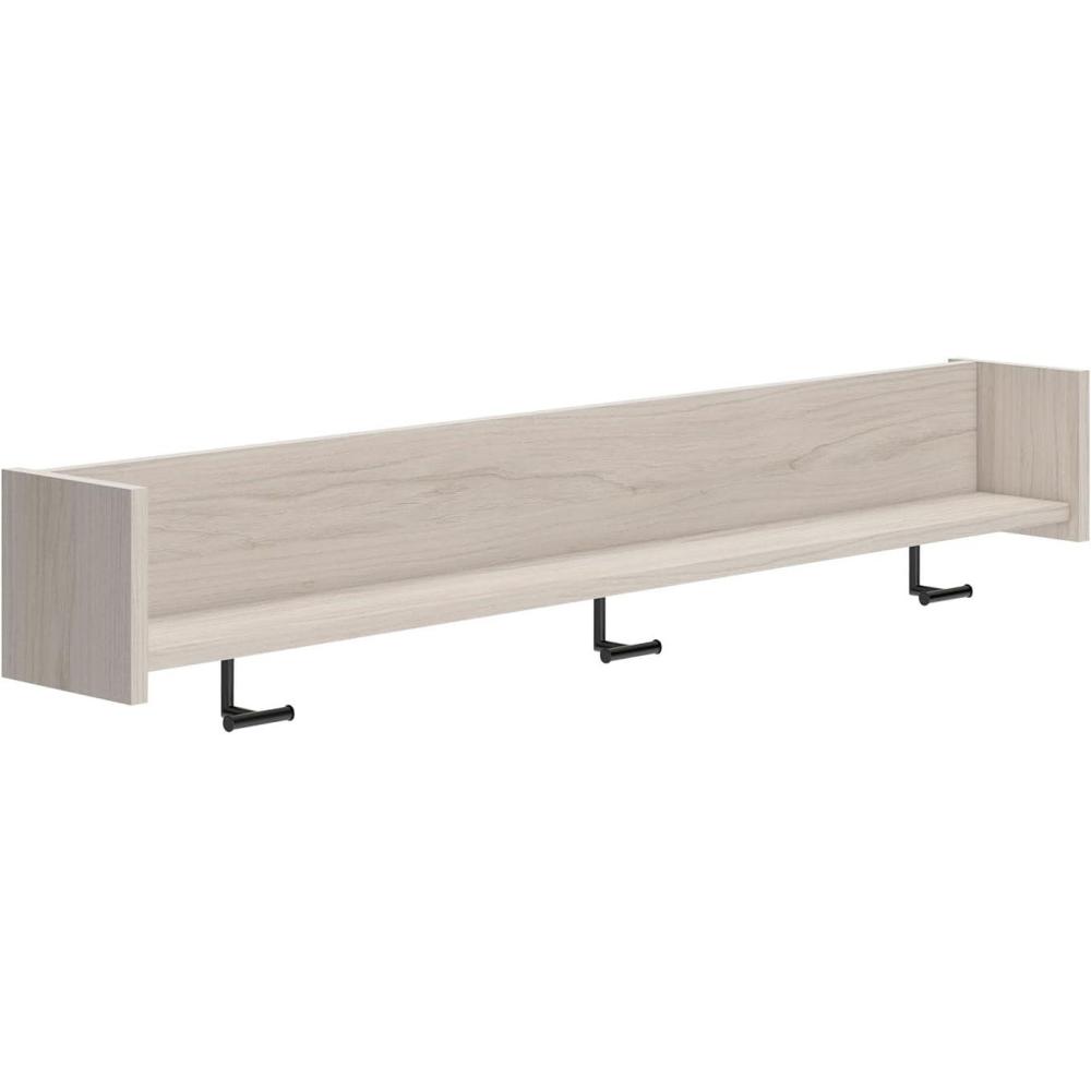 imageSignature Design by Ashley Socalle Wall Mounted Coat Rack with Shelf Natural BeigeBeige