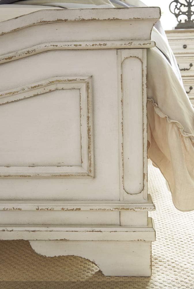 imageSignature Design by Ashley Realyn Traditional Upholstered Panel Bed with Tufted Design Foundation or Box Spring Needed King BeigeQueen