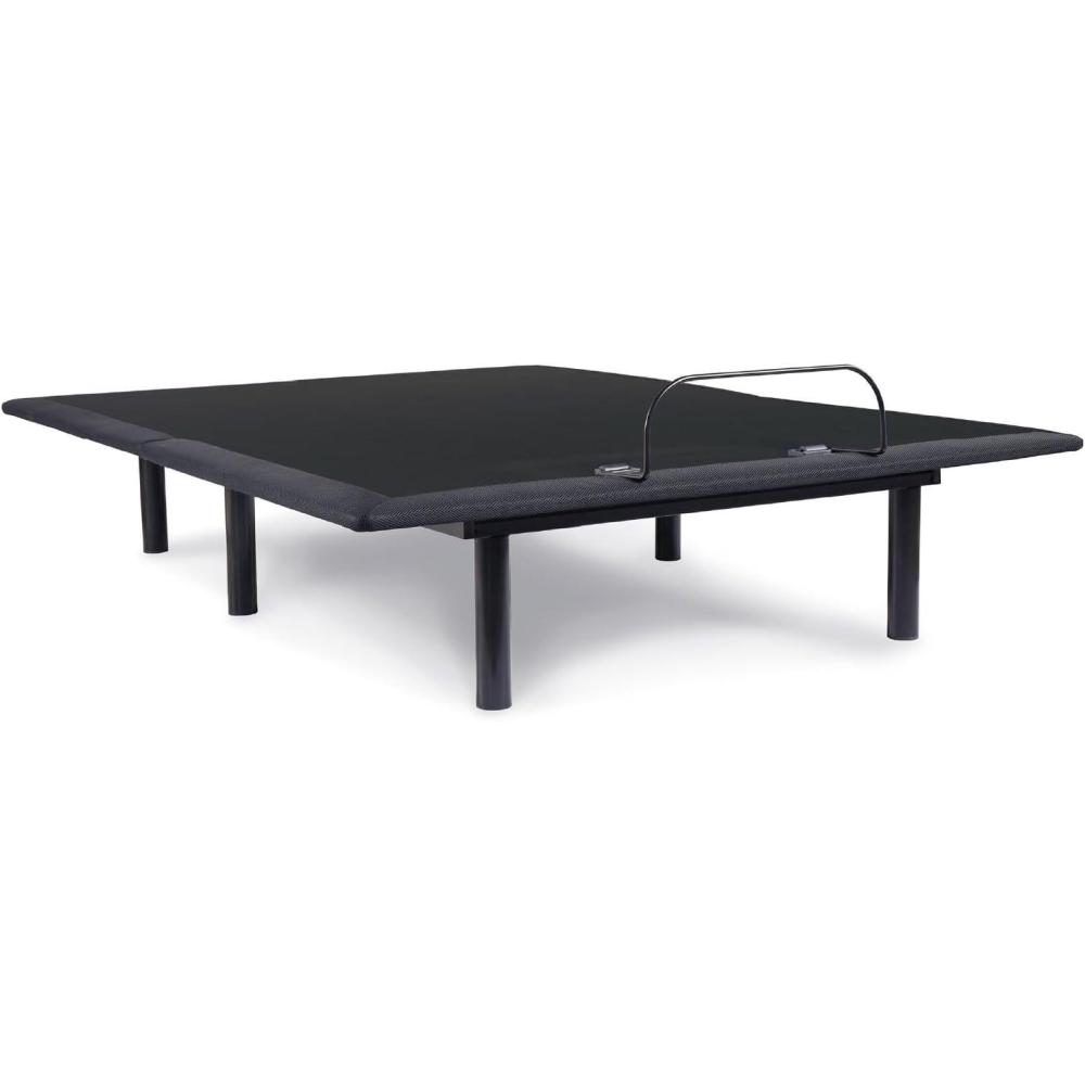 imageSignature Design by Ashley Head Up Only Foundation Traditional Adjustable Head Base with Remote Control and USB Charging Port Queen GrayGrey