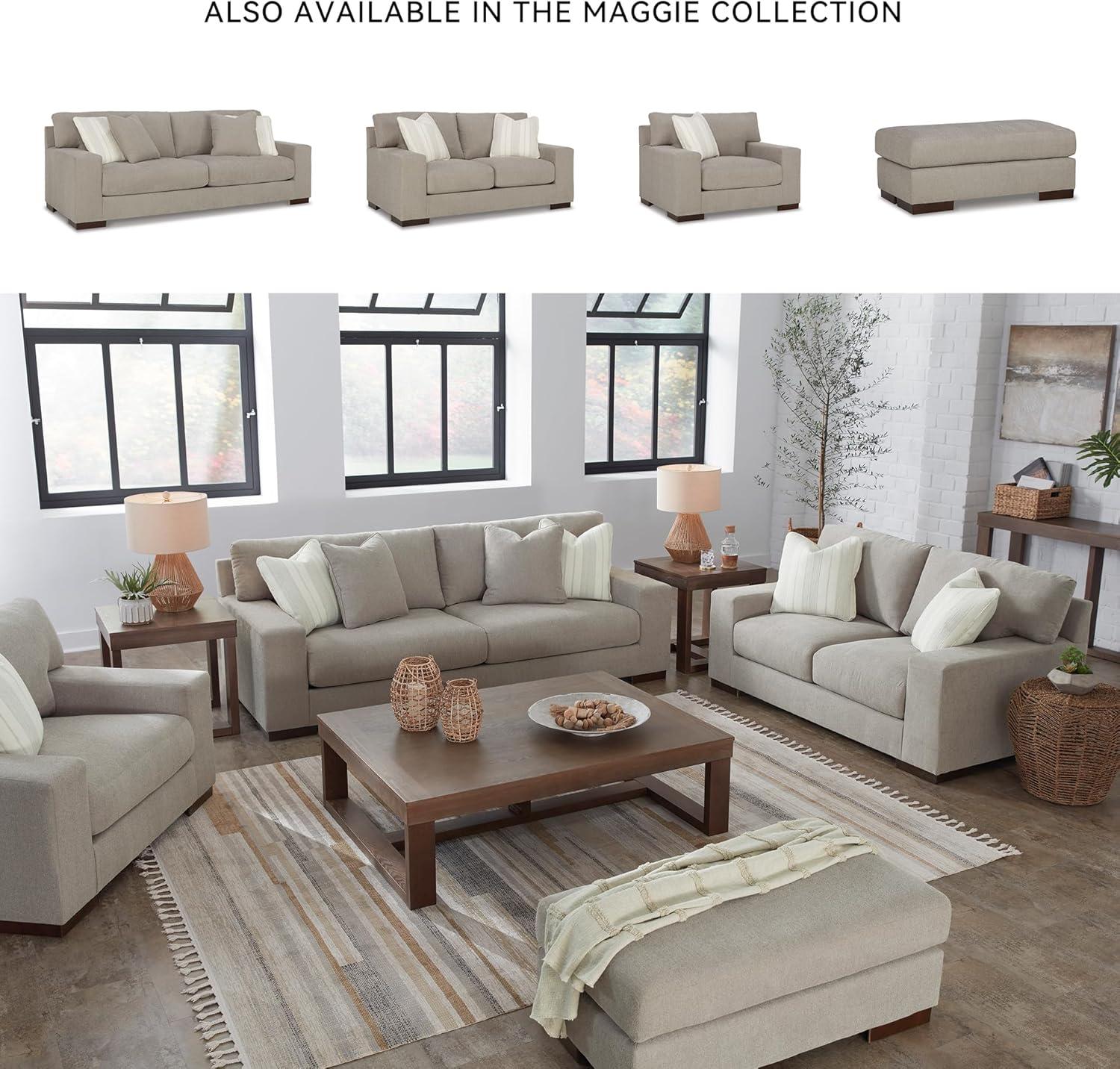 imageSignature Design by Ashley Bolsena Contemporary Leather Match Loveseat Dark BrownLight Brown
