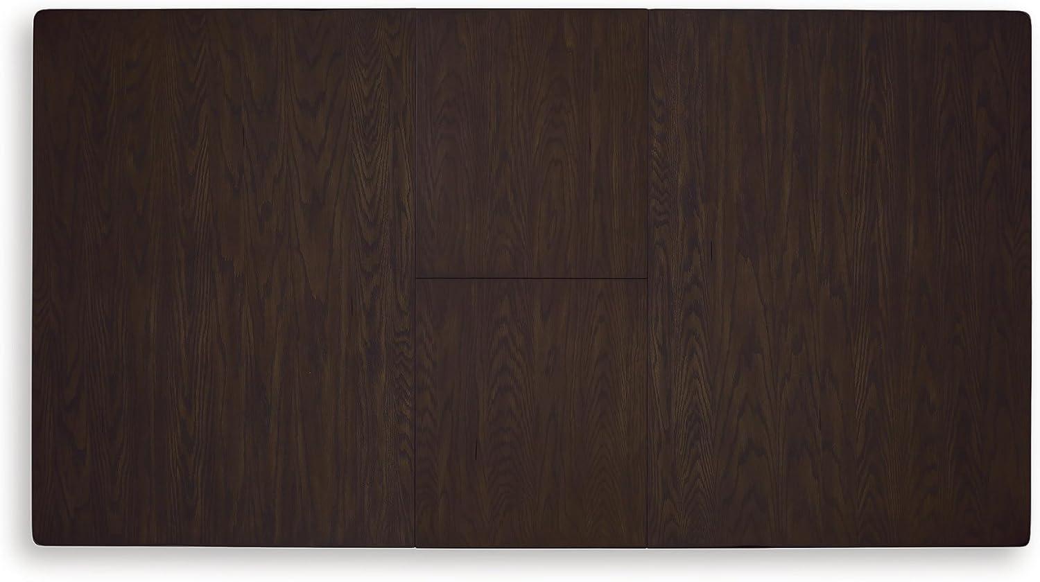 imageSignature Design by Ashley Haddigan Casual Counter Height Dining Extension Table with Distressed Finish Dark Brown