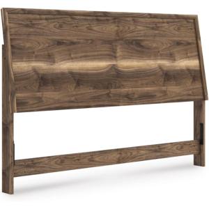 Signature Design by Ashley Darcalli Mid-Century Modern Twin Panel Headboard, Sleek Style Frame, Wood, 41.1″ W x 6.73″ D x 52.6″ H, Brown Finish(King)