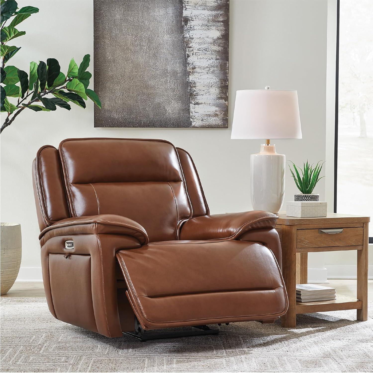 imageSignature Design by Ashley Healy Pier Power Recliner Brown