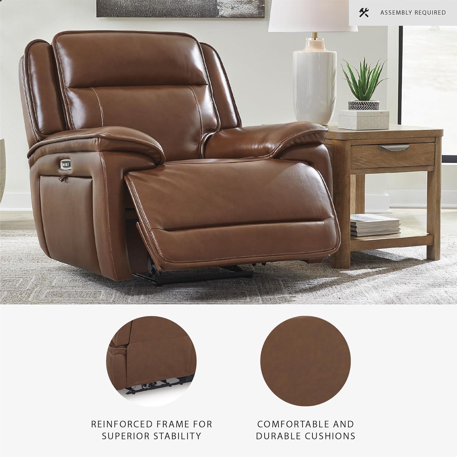 imageSignature Design by Ashley Healy Pier Power Recliner Brown