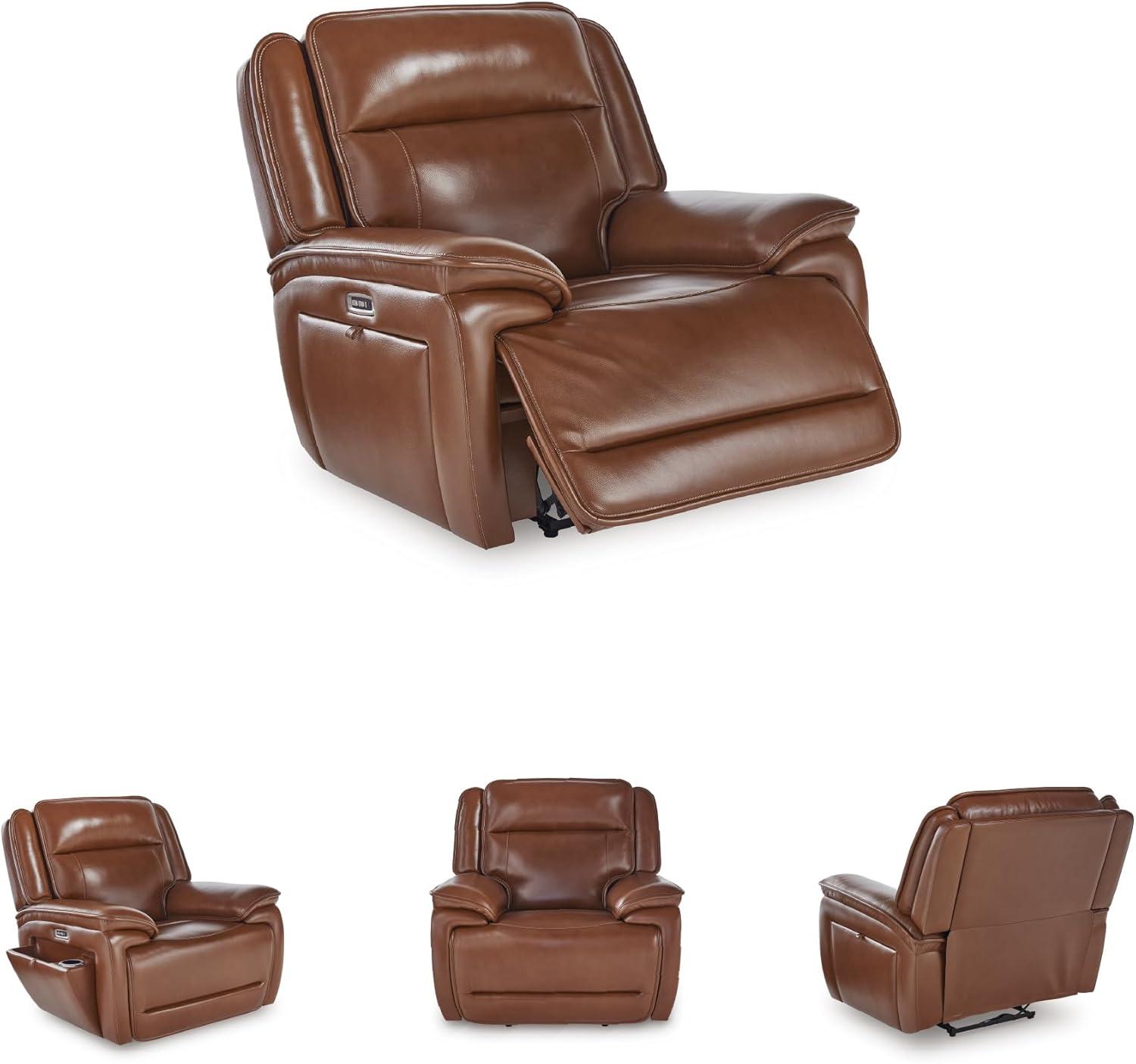 imageSignature Design by Ashley Healy Pier Power Recliner Brown