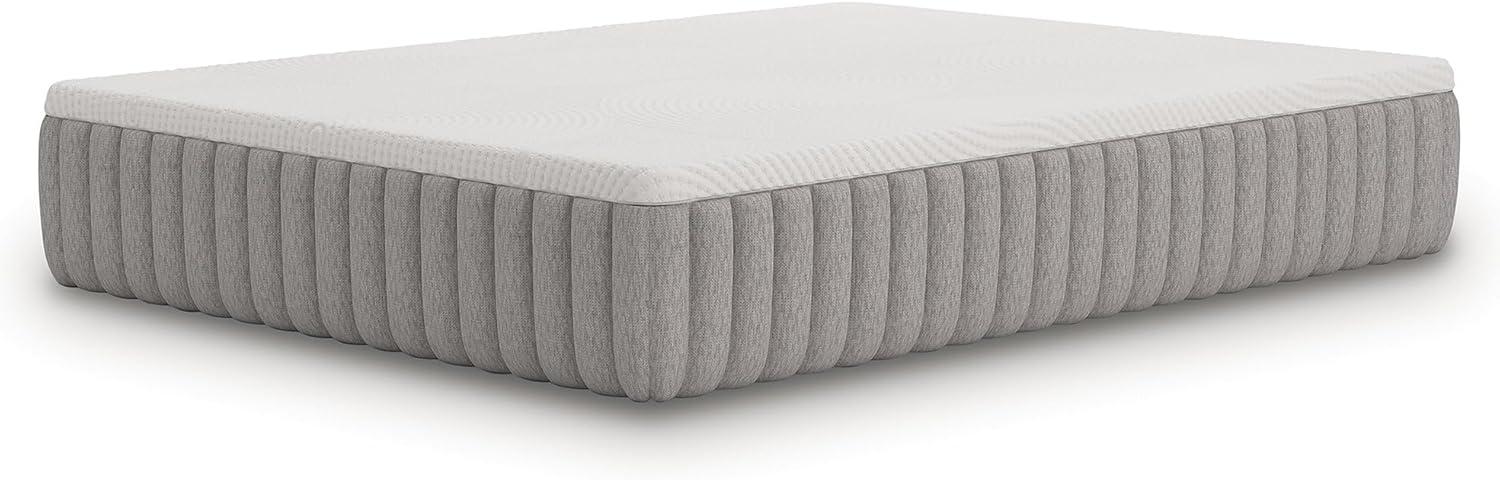 imageSignature Design by Ashley Terra Sleep Soft 14 Inch Antimicrobial Natural Talalay Latex Foam Hybrid Mattress with Temperature Regulating for Pressure Relief Queen Fiberglass Free Mattress in A BoxCalifornia King Mattress