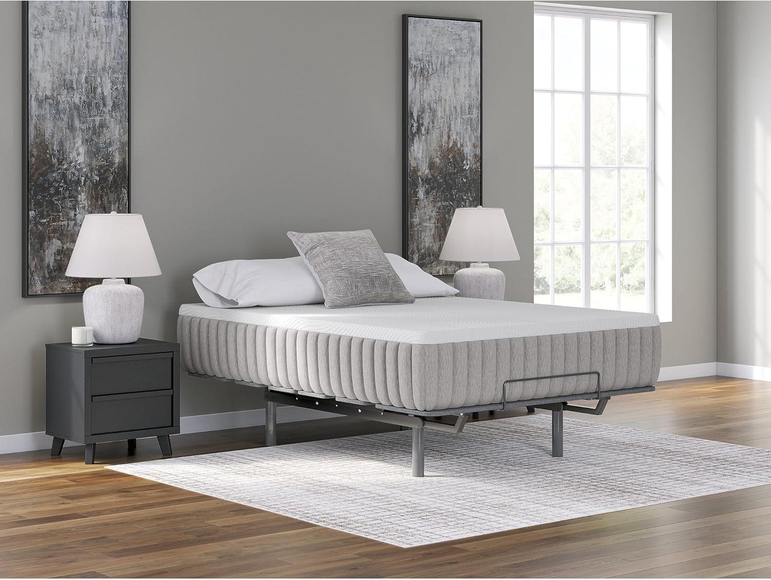 imageSignature Design by Ashley Terra Sleep Soft 14 Inch Antimicrobial Natural Talalay Latex Foam Hybrid Mattress with Temperature Regulating for Pressure Relief Queen Fiberglass Free Mattress in A BoxKing Mattress