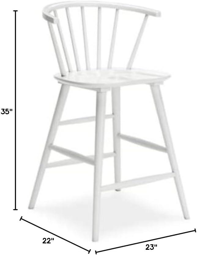 imageSignature Design by Ashley Grannen Modern Wood 24 Counter Height Barstool 2 Count WhiteWhite