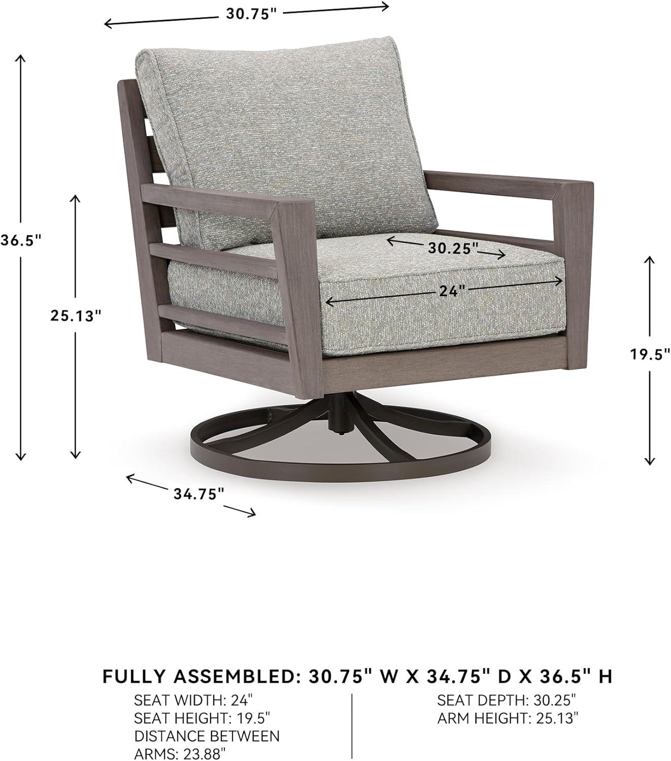 imageSignature Design by Ashley Hallow Creek Cottage Nuvella Weather Resistant Fabric Outdoor Loveseat with Cushion and 2 Throw Pillows Light Brown amp BeigeDark Brown