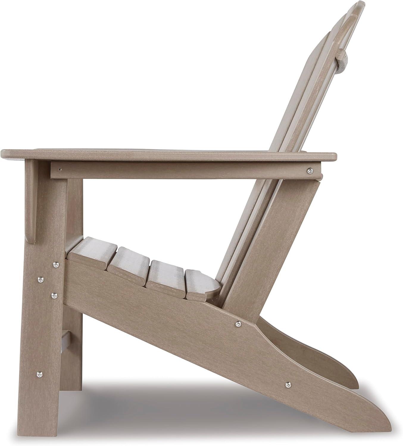 imageSignature Design by Ashley Karson City Contemporary Adirondack Chair with Arm Rest GreenBeige