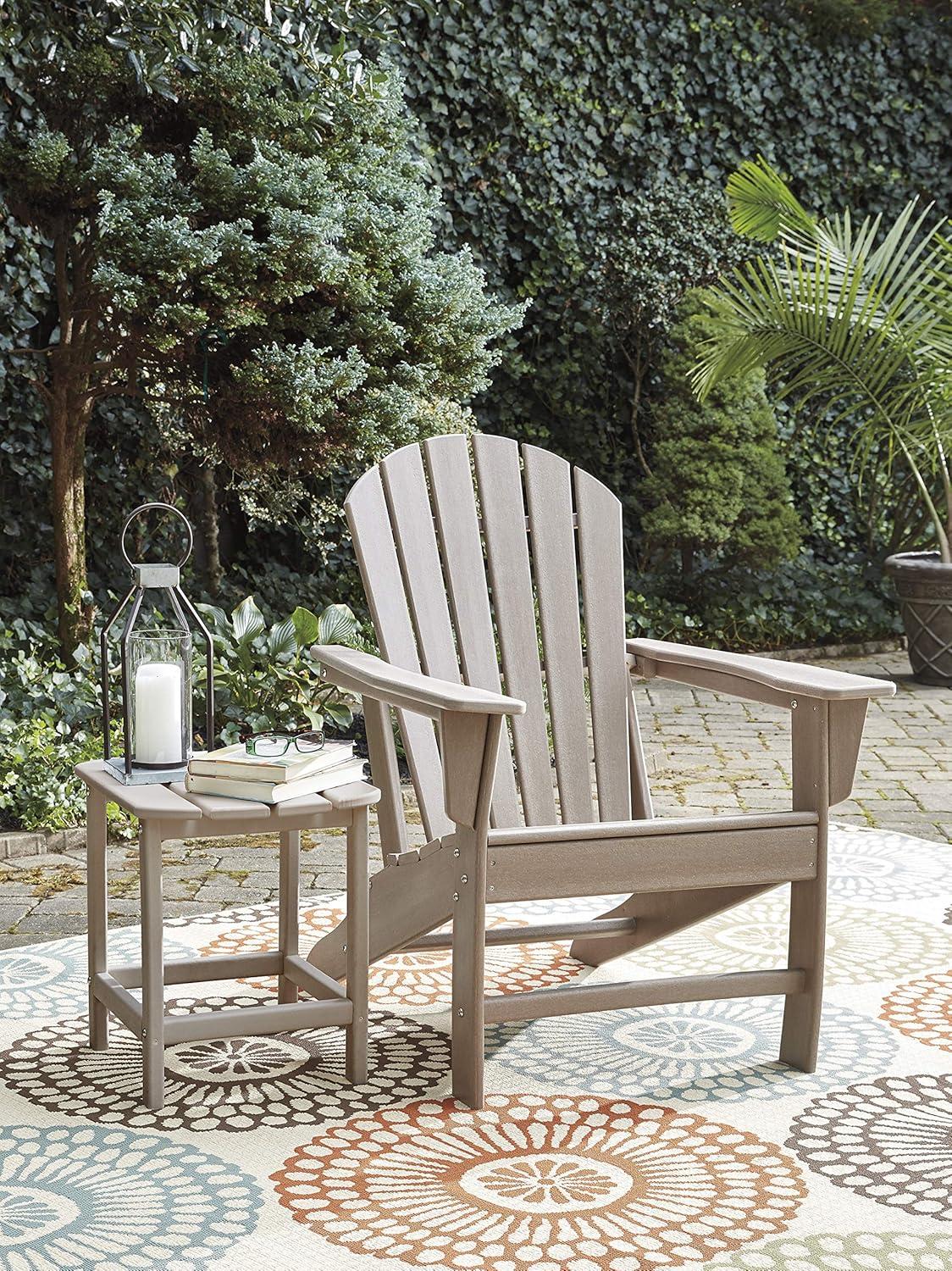 imageSignature Design by Ashley Karson City Contemporary Adirondack Chair with Arm Rest GreenBeige