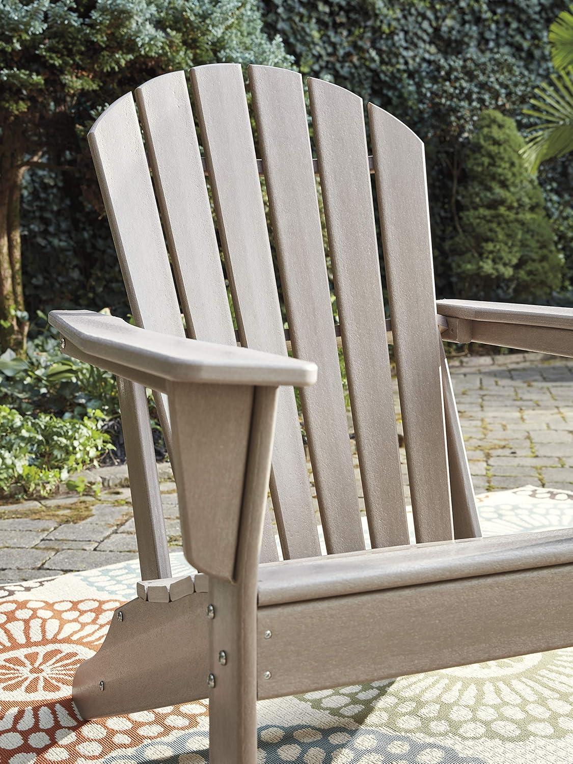 imageSignature Design by Ashley Karson City Contemporary Adirondack Chair with Arm Rest GreenBeige