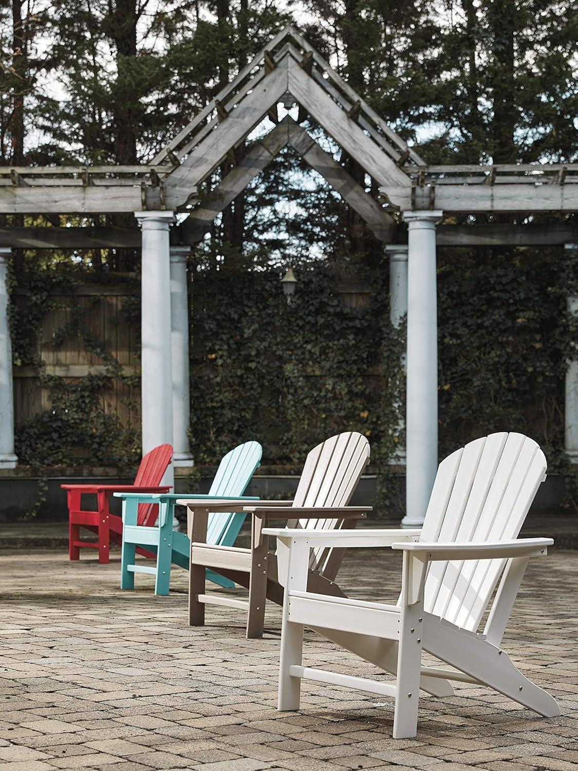 imageSignature Design by Ashley Karson City Contemporary Adirondack Chair with Arm Rest GreenBeige