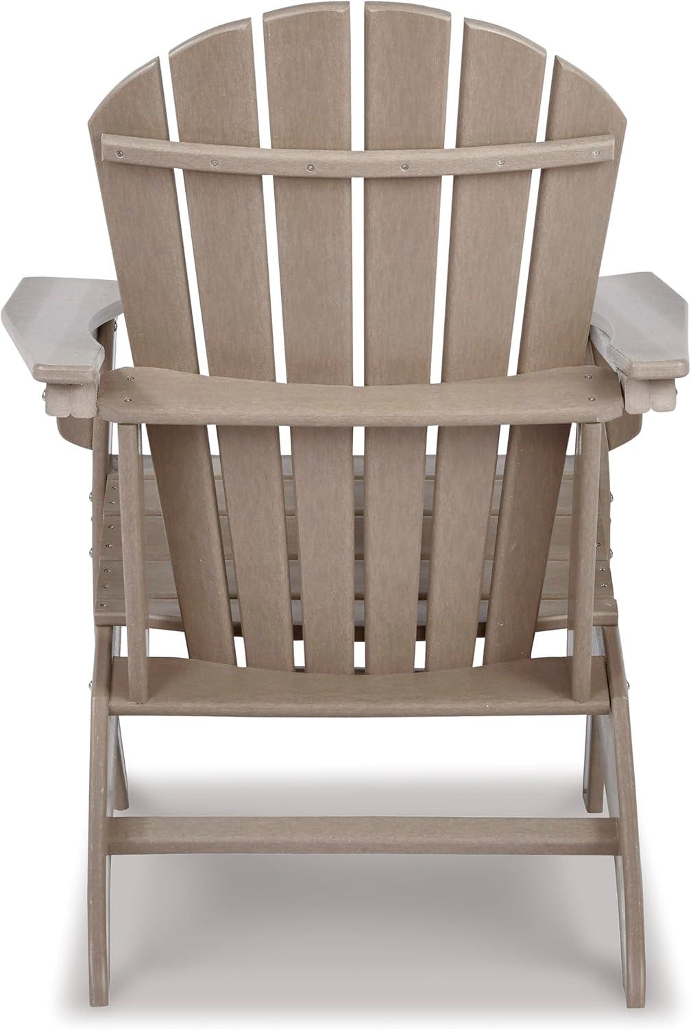 imageSignature Design by Ashley Karson City Contemporary Adirondack Chair with Arm Rest GreenBeige