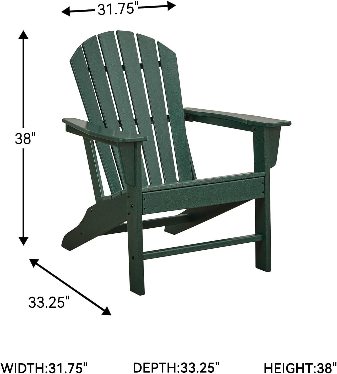 imageSignature Design by Ashley Karson City Contemporary Adirondack Chair with Arm Rest GreenGreen
