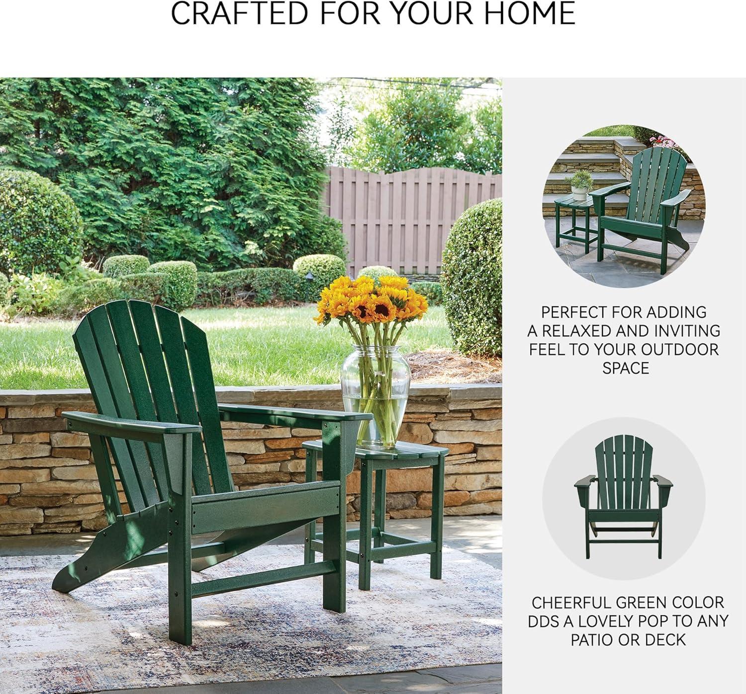 imageSignature Design by Ashley Karson City Contemporary Adirondack Chair with Arm Rest GreenGreen