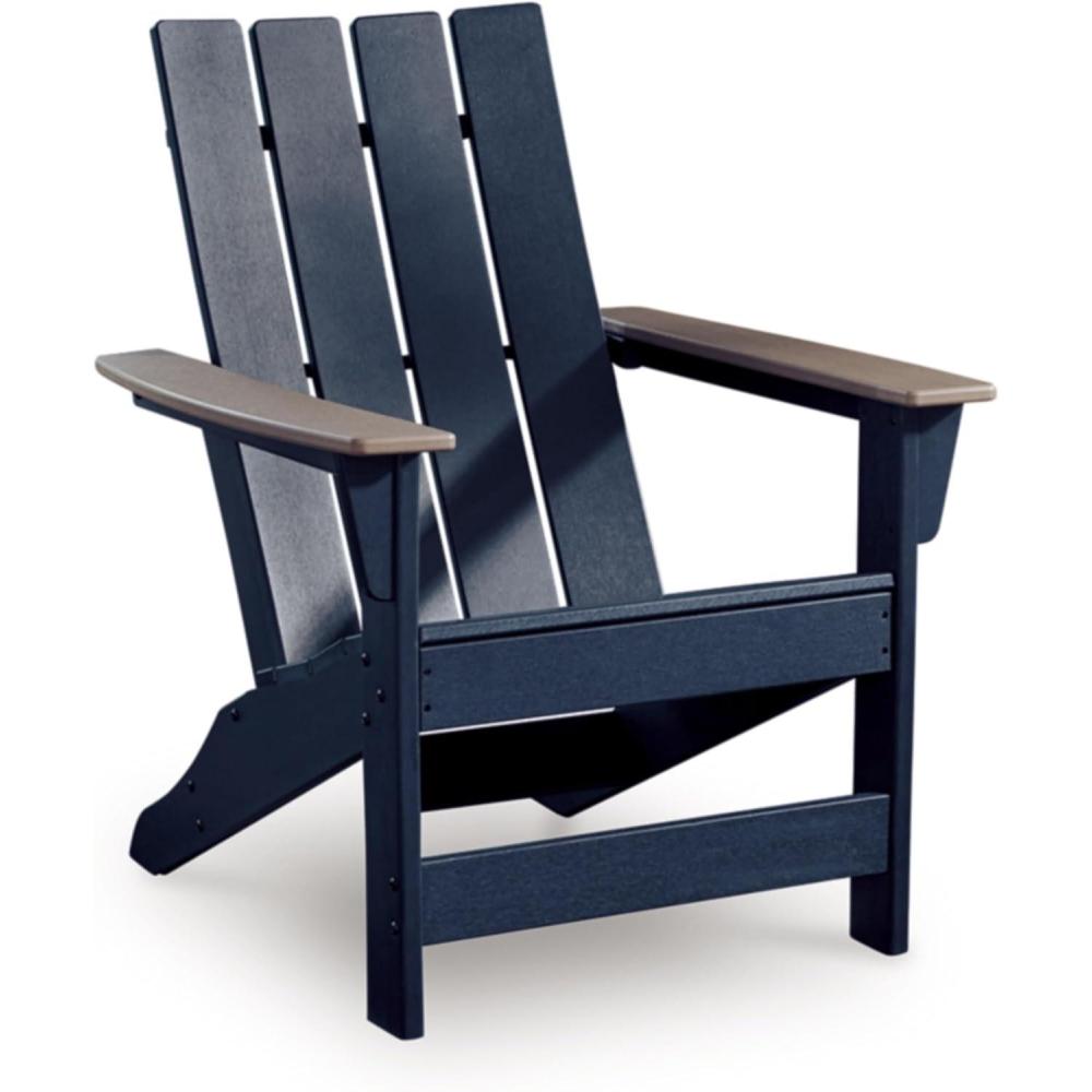 imageSignature Design by Ashley Karson City Contemporary Adirondack Chair with Arm Rest GreenDark Navy