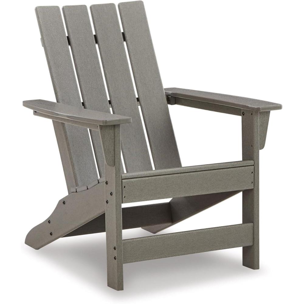 imageSignature Design by Ashley Karson City Contemporary Adirondack Chair with Arm Rest GreenGrey