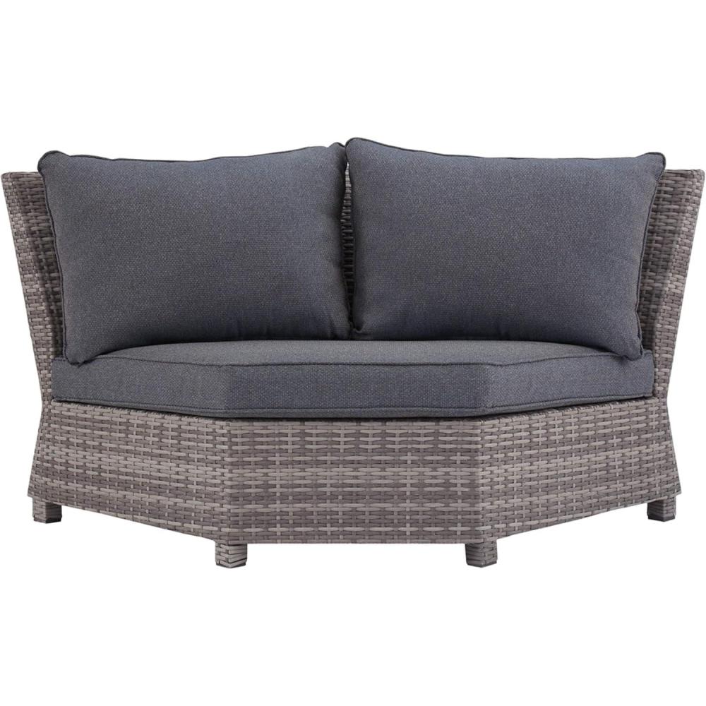 imageSignature Design by Ashley Salem Beach Outdoor Corner Seat GrayCorner Chair