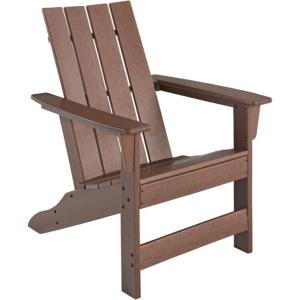 Signature Design by Ashley Karson City Contemporary Adirondack Chair with Arm Rest, Green(Brown)