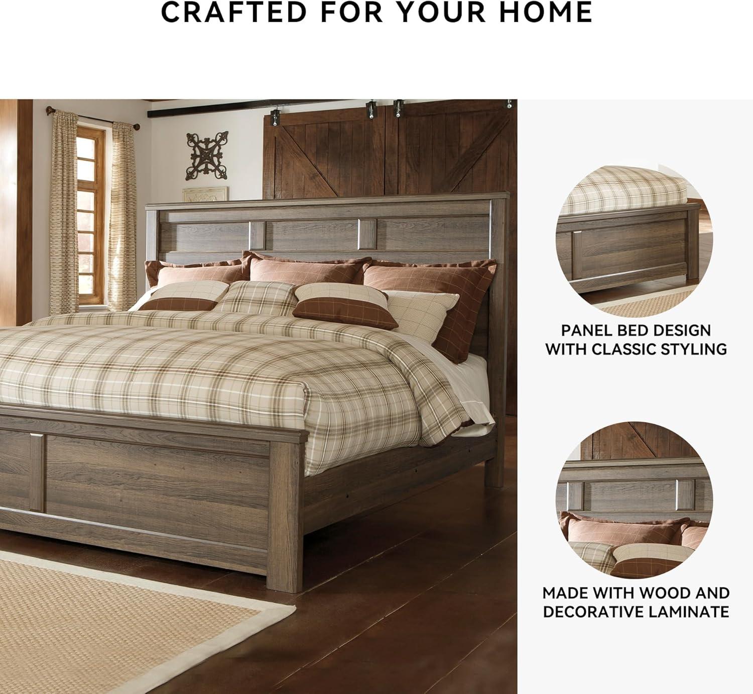 imageAshley Furniture Signature Design Juararo Poster Headboard Queen Size Component Piece Includes Headboard Only Dark BrownCalifornia King