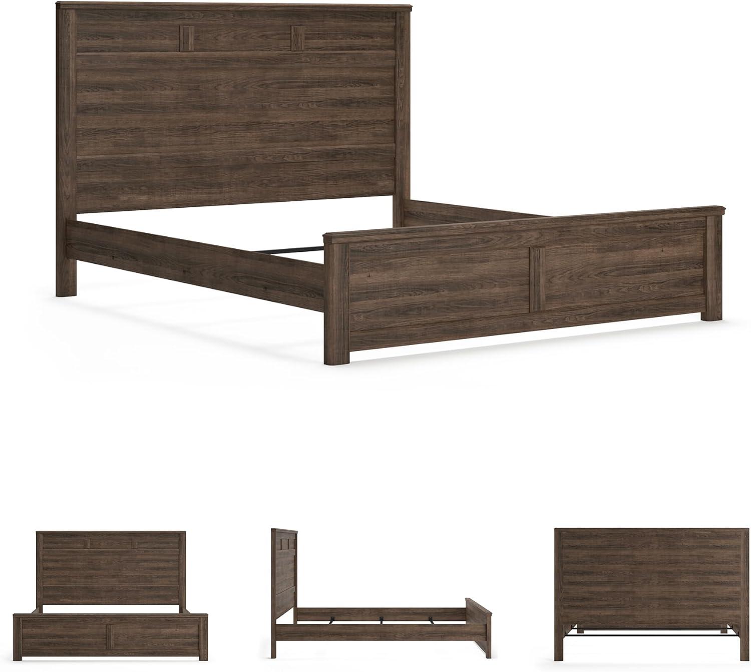 imageAshley Furniture Signature Design Juararo Poster Headboard Queen Size Component Piece Includes Headboard Only Dark BrownCalifornia King
