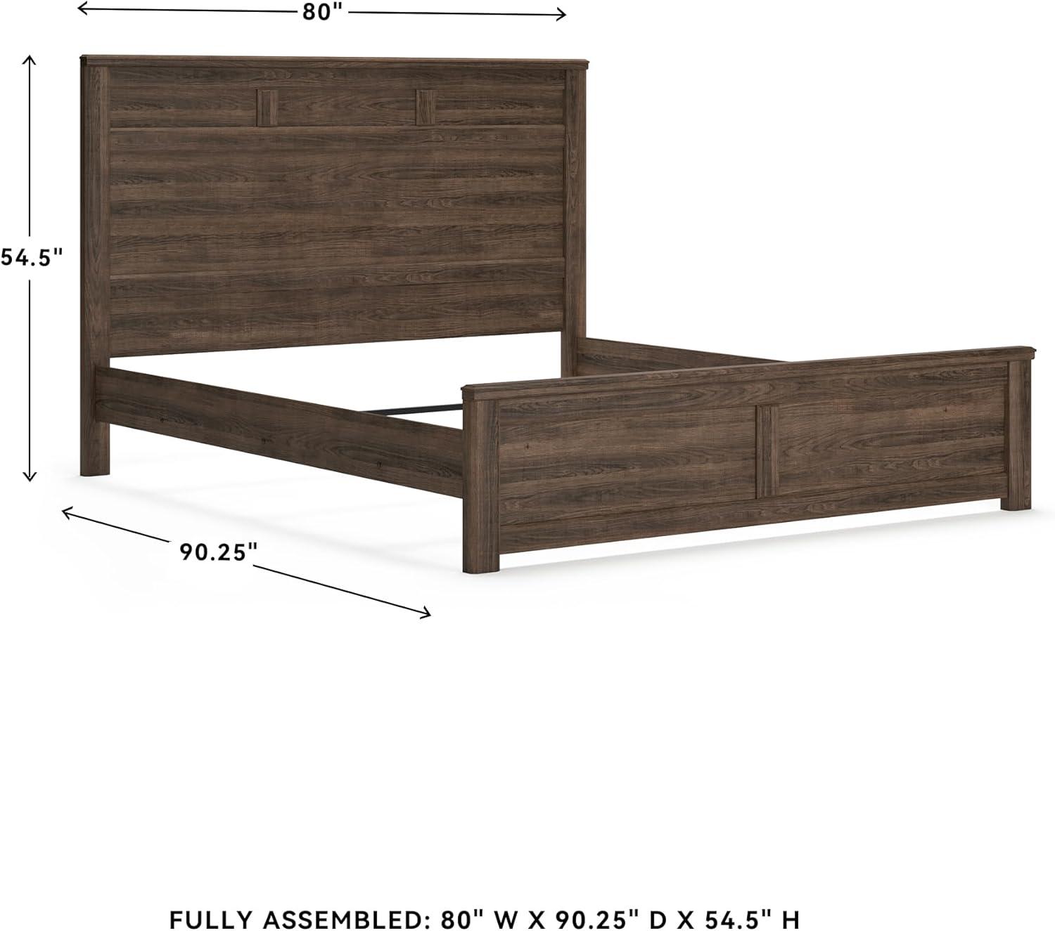 imageAshley Furniture Signature Design Juararo Poster Headboard Queen Size Component Piece Includes Headboard Only Dark BrownCalifornia King