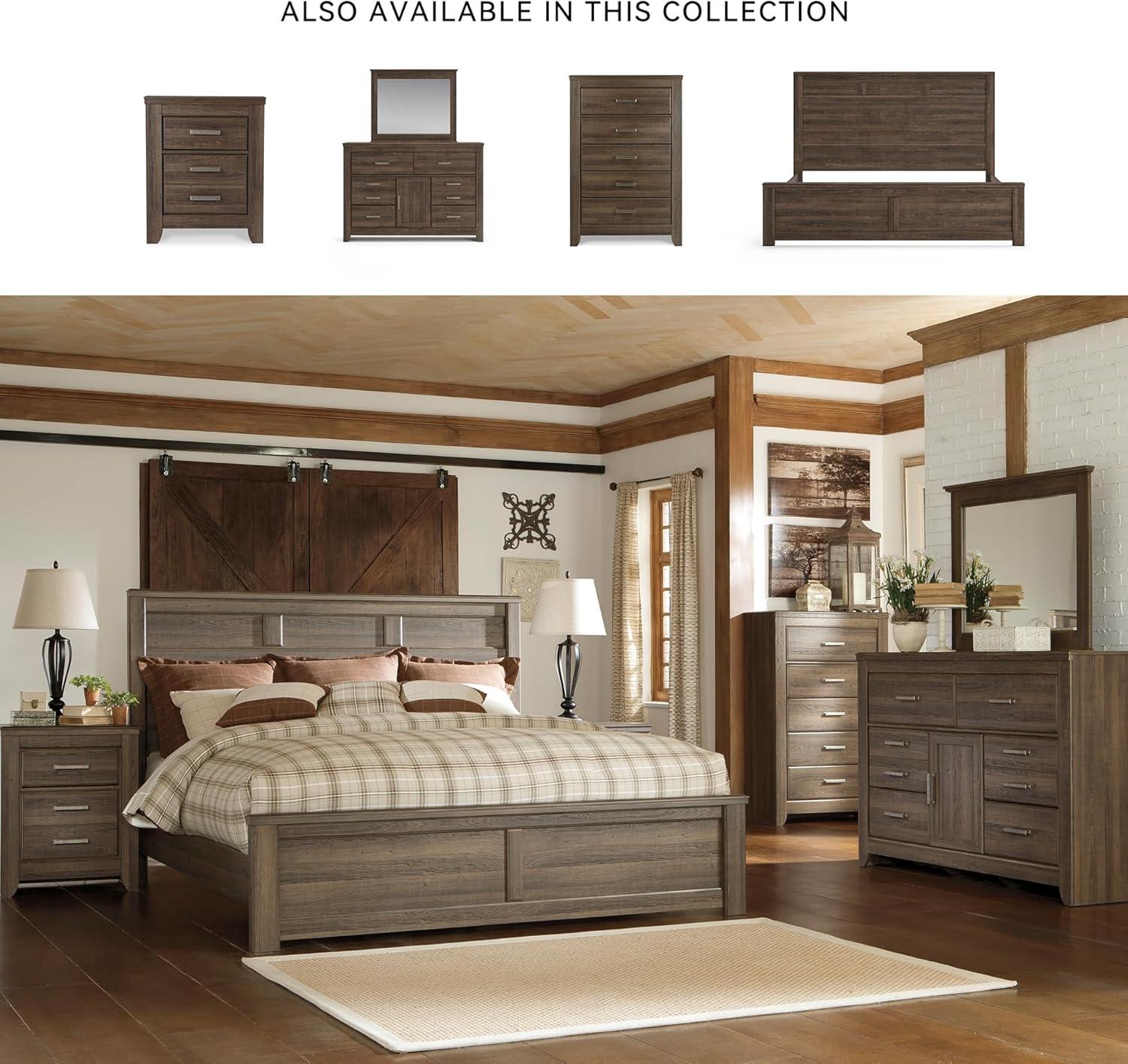 imageAshley Furniture Signature Design Juararo Poster Headboard Queen Size Component Piece Includes Headboard Only Dark BrownCalifornia King