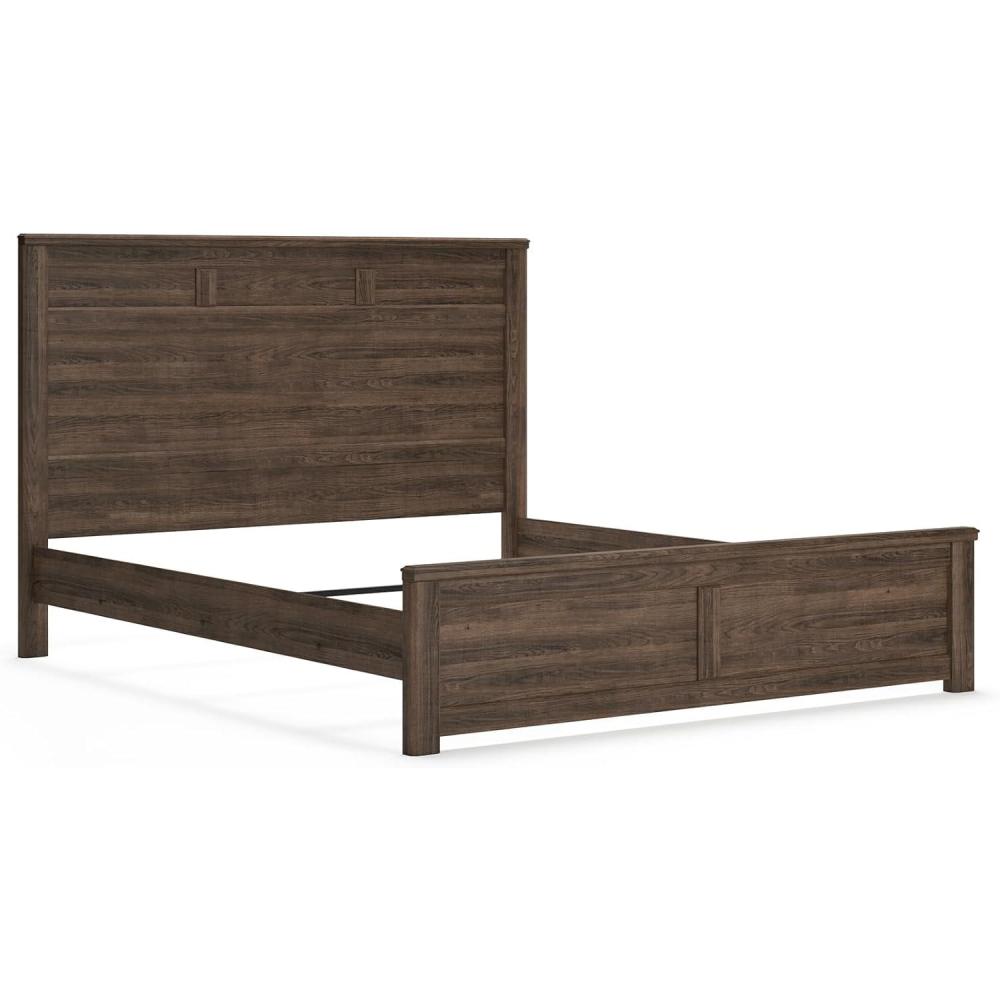 imageAshley Furniture Signature Design  Juararo Poster Headboard  Queen Size  Component Piece  Includes Headboard Only  Dark BrownCalifornia King