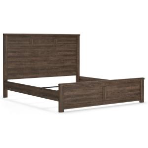 Ashley Furniture Signature Design – Juararo Poster Headboard – Queen Size – Component Piece – Includes Headboard Only – Dark Brown(King)
