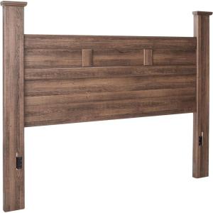 Ashley Furniture Signature Design – Juararo Poster Headboard – Queen Size – Component Piece – Includes Headboard Only – Dark Brown(King/Cal King)