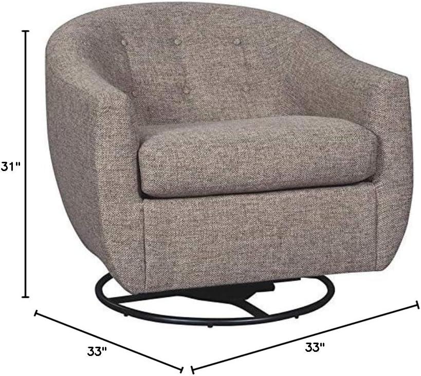 imageAshley Upshur Tufted Swivel Glider in Taupe
