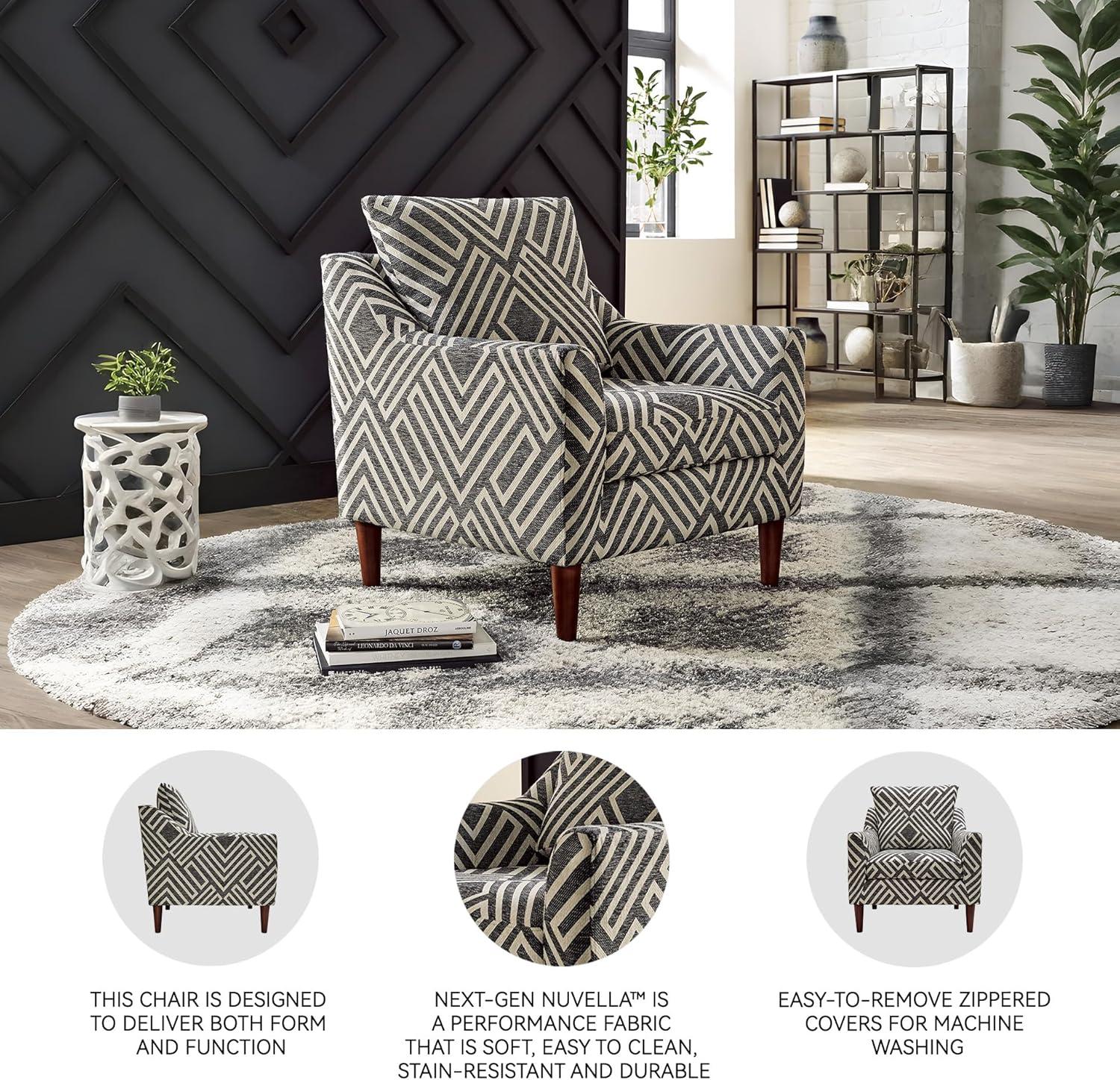 imageSignature Design by Ashley Morrilton NextGen Nuvella Charcoal Accent Chair