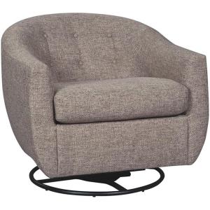 Ashley Upshur Tufted Swivel Glider in Taupe
