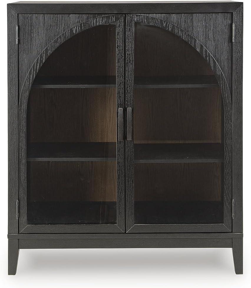 imageSignature Design by Ashley Armenleigh Casual Accent Cabinet with AntiTipping and Adjustable Shelf Dark Brown