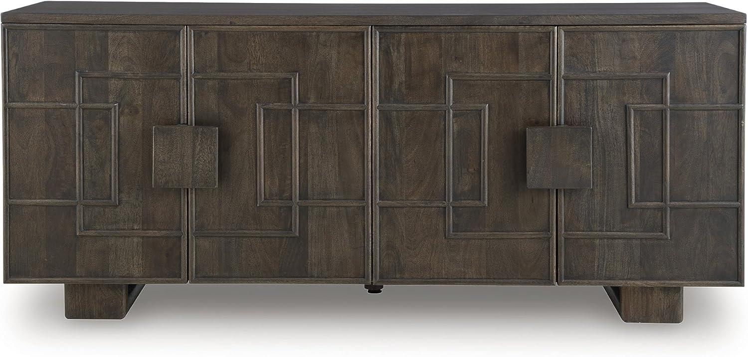 imageSignature Design by Ashley Cato Casual Accent Cabinet with AntiTipping Dark Brown