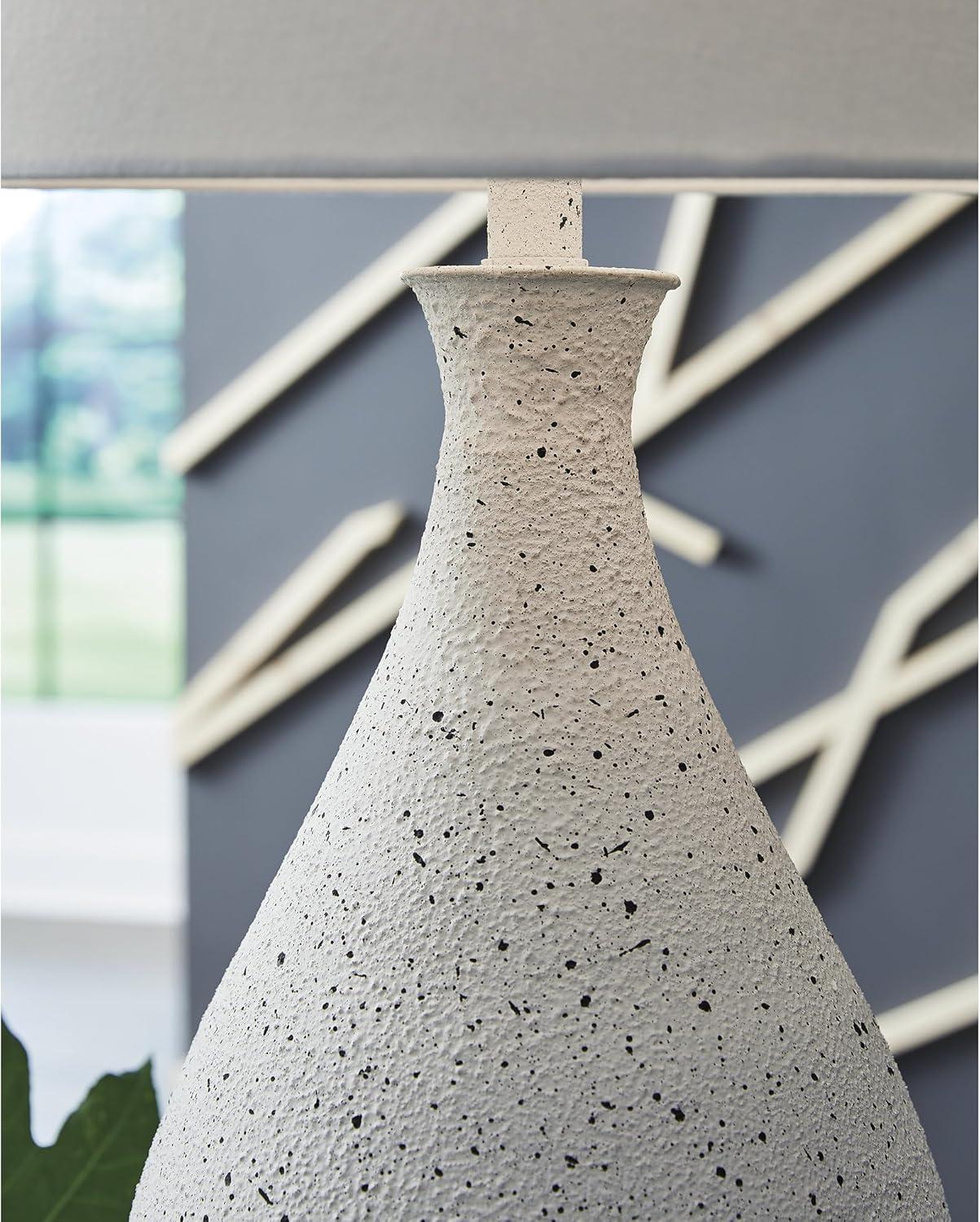 imageSignature Design by Ashley Wyattford Scandinavian Table Lamp with 3Way Switch and Empire Shade White amp Black