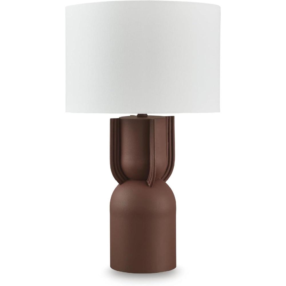 imageSignature Design by Ashley Rowandale Modern Metal Table Lamp with 3Way Switch Dark Brown