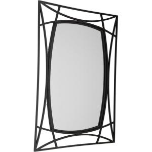 Signature Design by Ashley Freenville Contemporary Accent Mirror with Metal Frame, Black