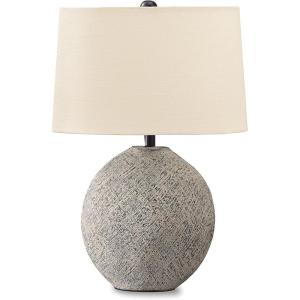 Signature Design by Ashley Harif Paper 26″ Table Lamp withTextured Base, Beige