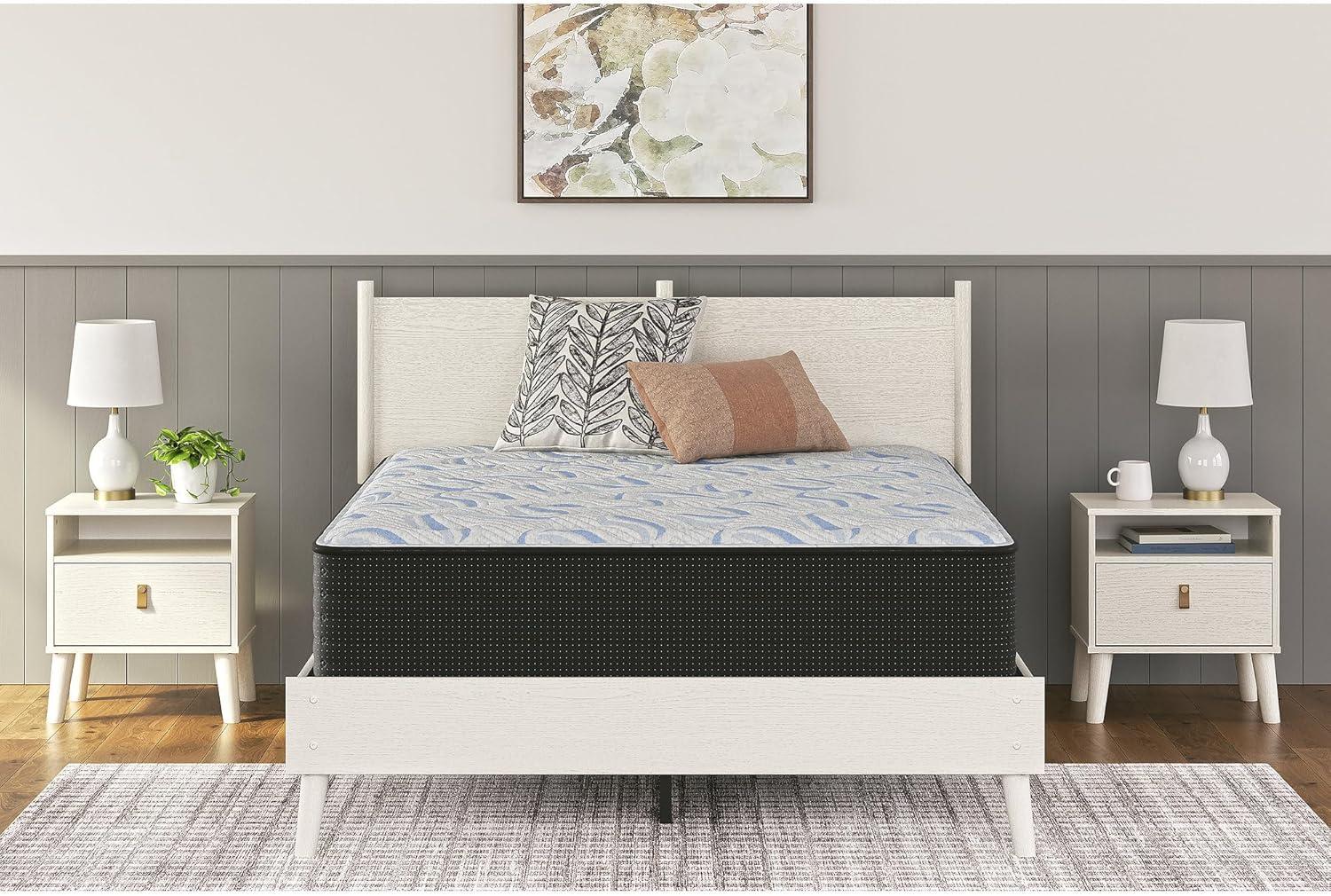 imageSignature Design by Ashley Elite Springs Plush 14 Inch Memory Foam Hybrid Mattress with Edge Support for Pressure Relief Twin Fiberglass Free Mattress in A BoxFull Mattress