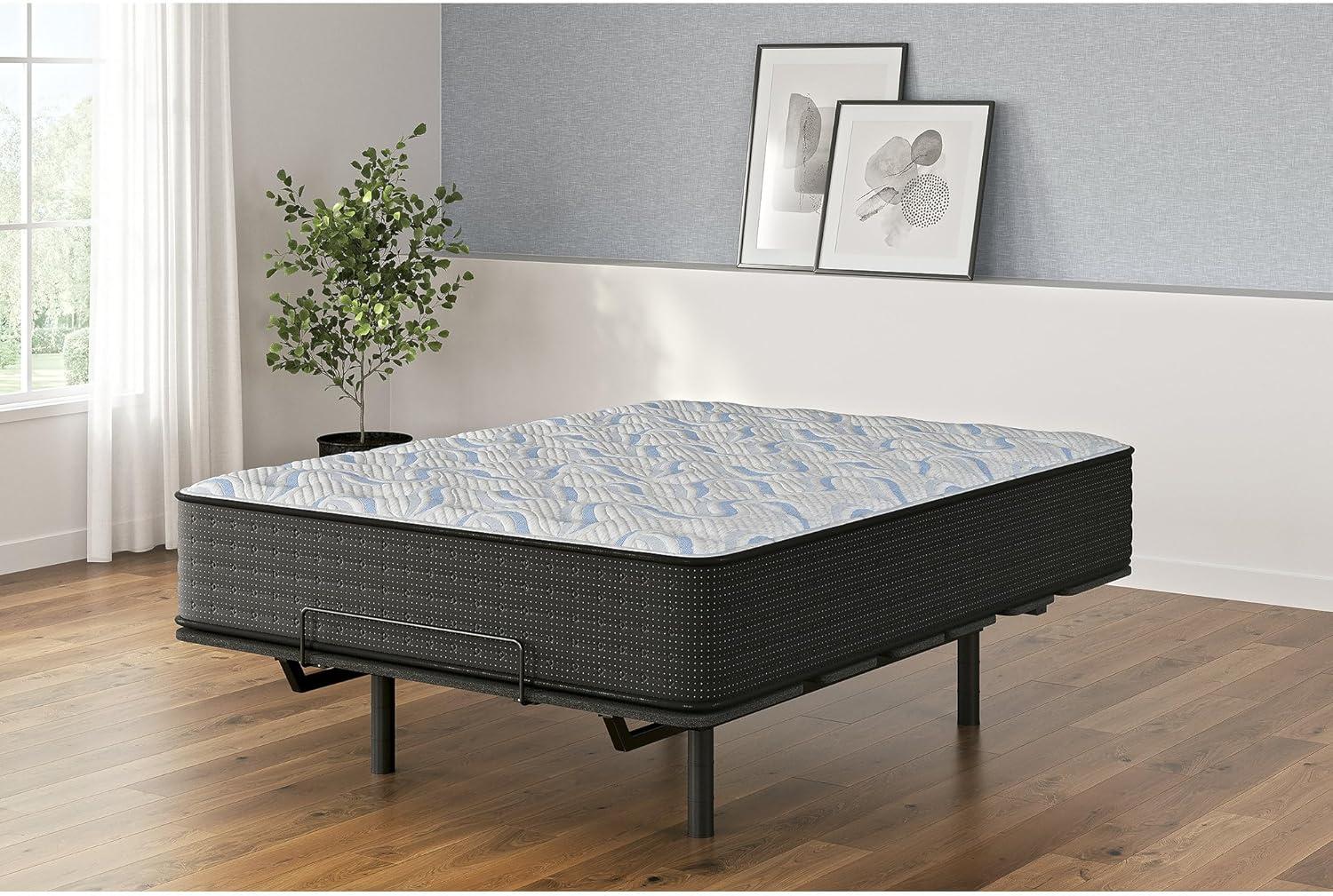 imageSignature Design by Ashley Elite Springs Plush 14 Inch Memory Foam Hybrid Mattress with Edge Support for Pressure Relief Twin Fiberglass Free Mattress in A BoxCalifornia King Mattress