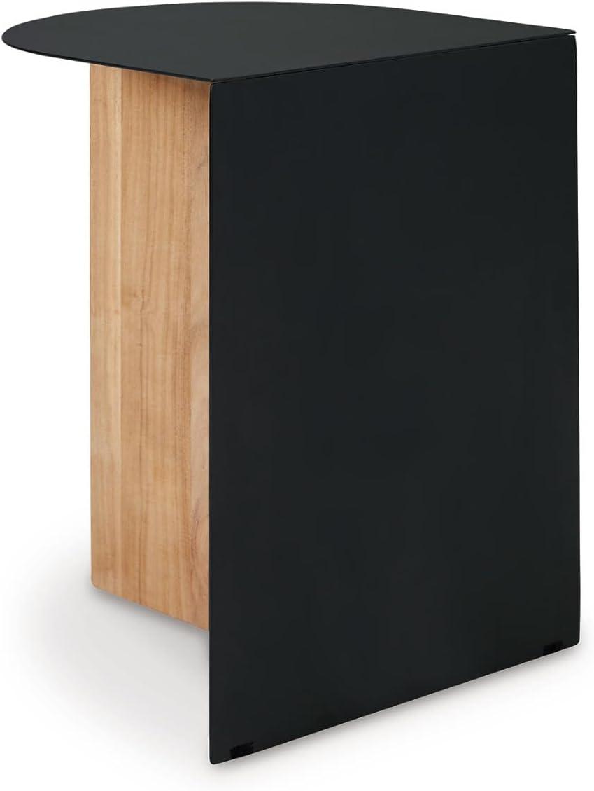imageSignature Design by Ashley Ladgate Industrial Accent Table with FussFree Design Black amp Light Brown