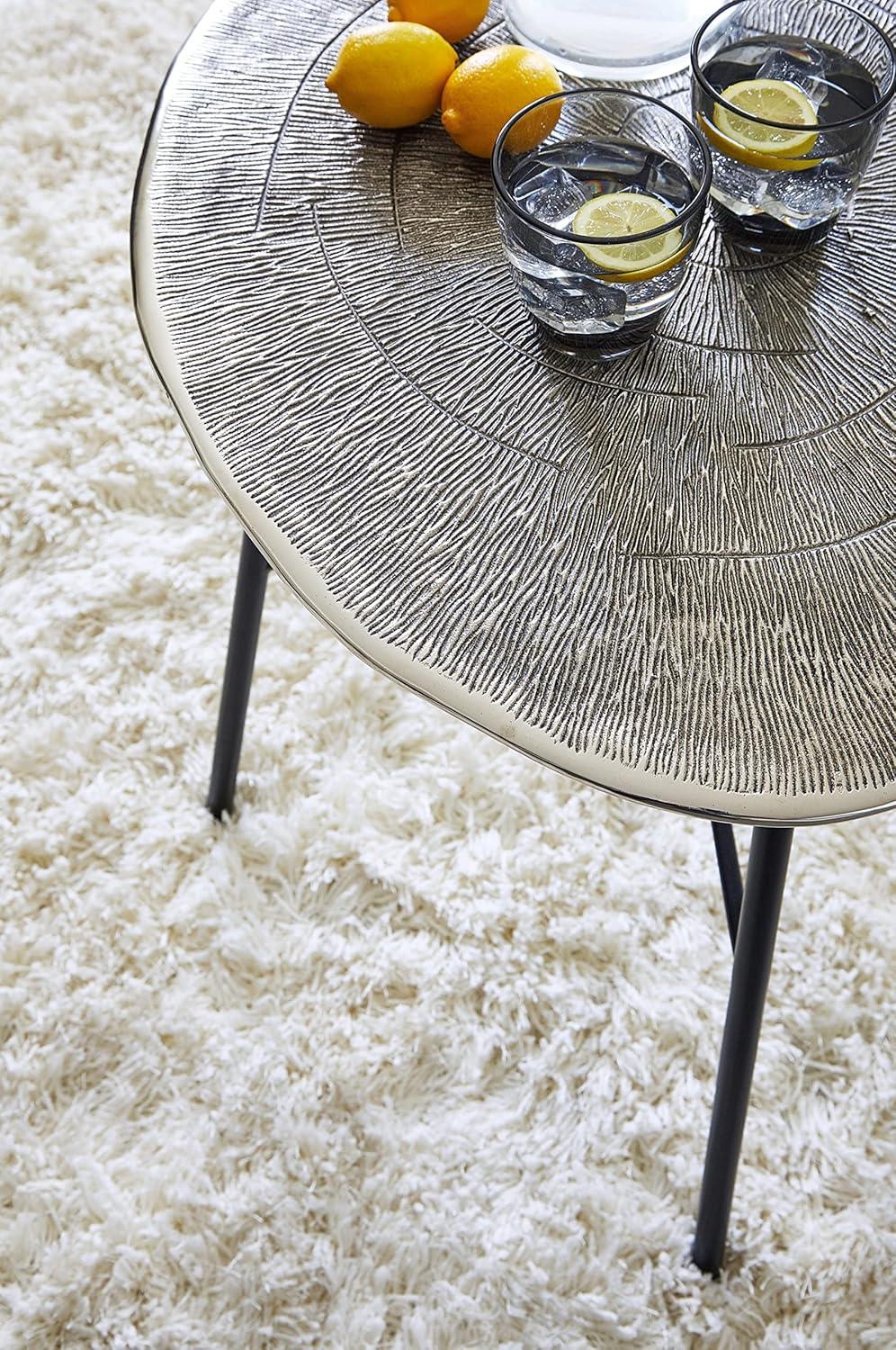 imageSignature Design by Ashley Laverford Contemporary End Table Chome amp Black