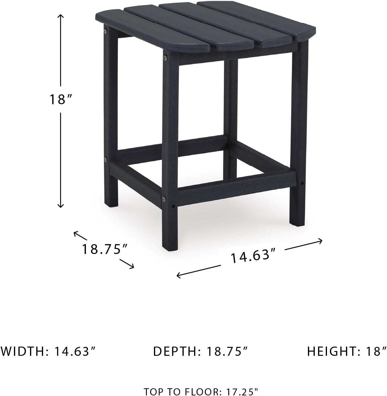 imageSignature Design by Ashley Sundown Treasure Modern Weather Resistant Outdoor End Table BlackBlack
