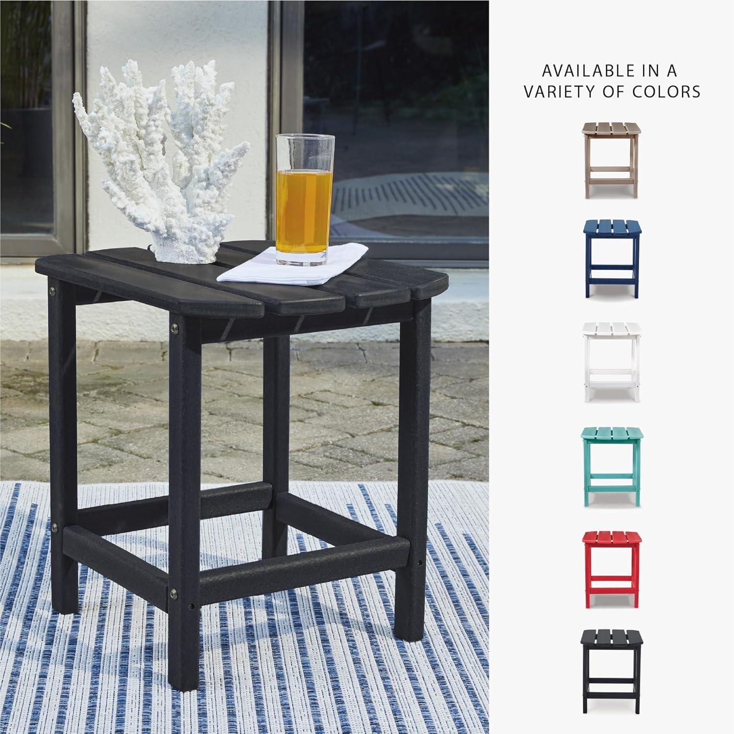 imageSignature Design by Ashley Sundown Treasure Modern Weather Resistant Outdoor End Table BlackBlack