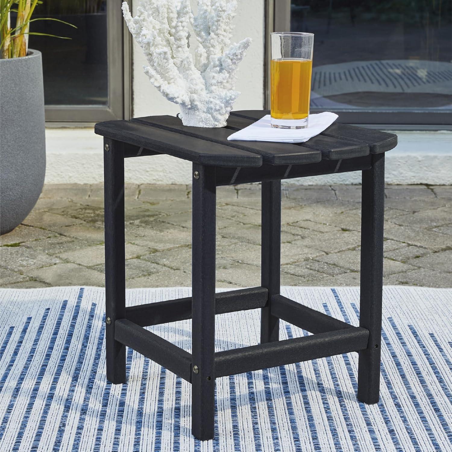 imageSignature Design by Ashley Sundown Treasure Modern Weather Resistant Outdoor End Table BlackBlack